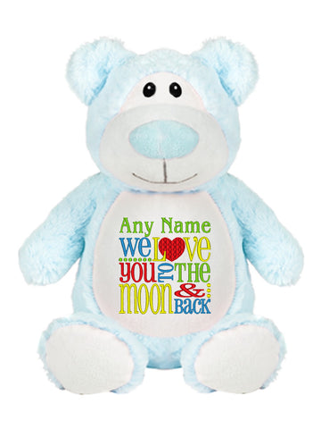 Image of Baby Blue Bear Cubbie
