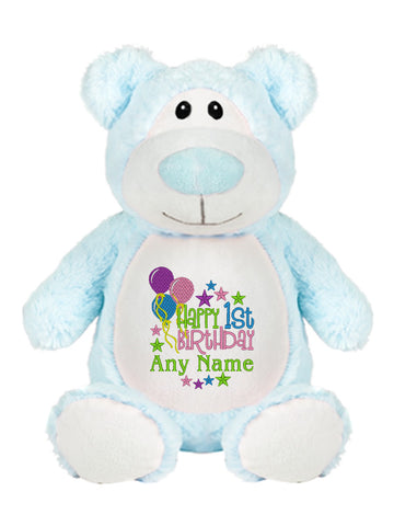 Image of Baby Blue Bear Cubbie