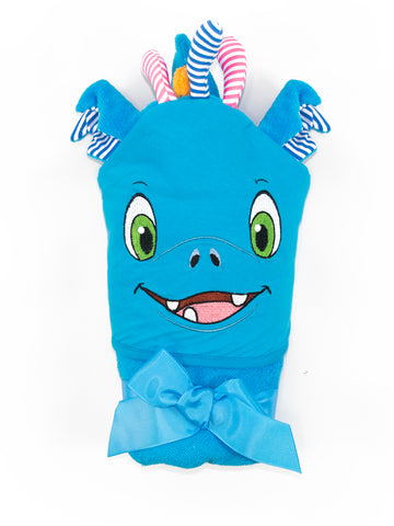 Image of Blue Dragon Hooded Towel