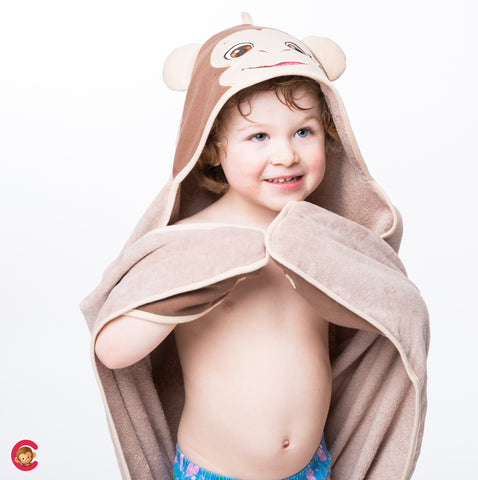 Image of Monkey Hooded Towel