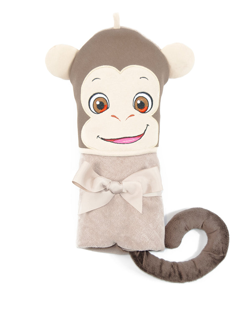 Monkey Hooded Towel