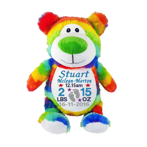 Image of Cubbie Rainbow Bear
