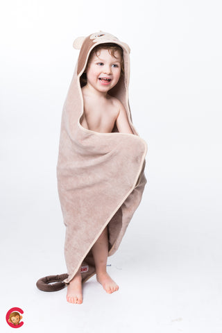 Image of Monkey Hooded Towel
