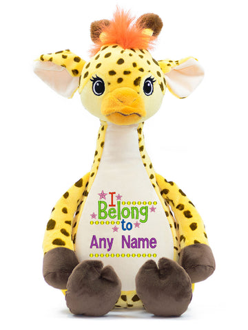 Image of Giraffe Cubbie Toy