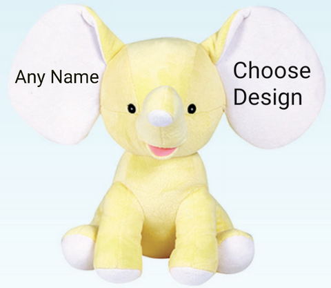 Personalised Yellow Elephant