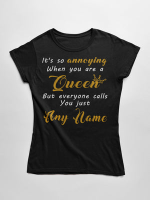 Personalised Queen T-shirt